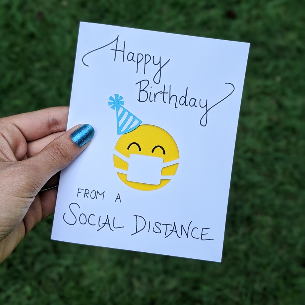 Happy Birthday from a Social Distance Card